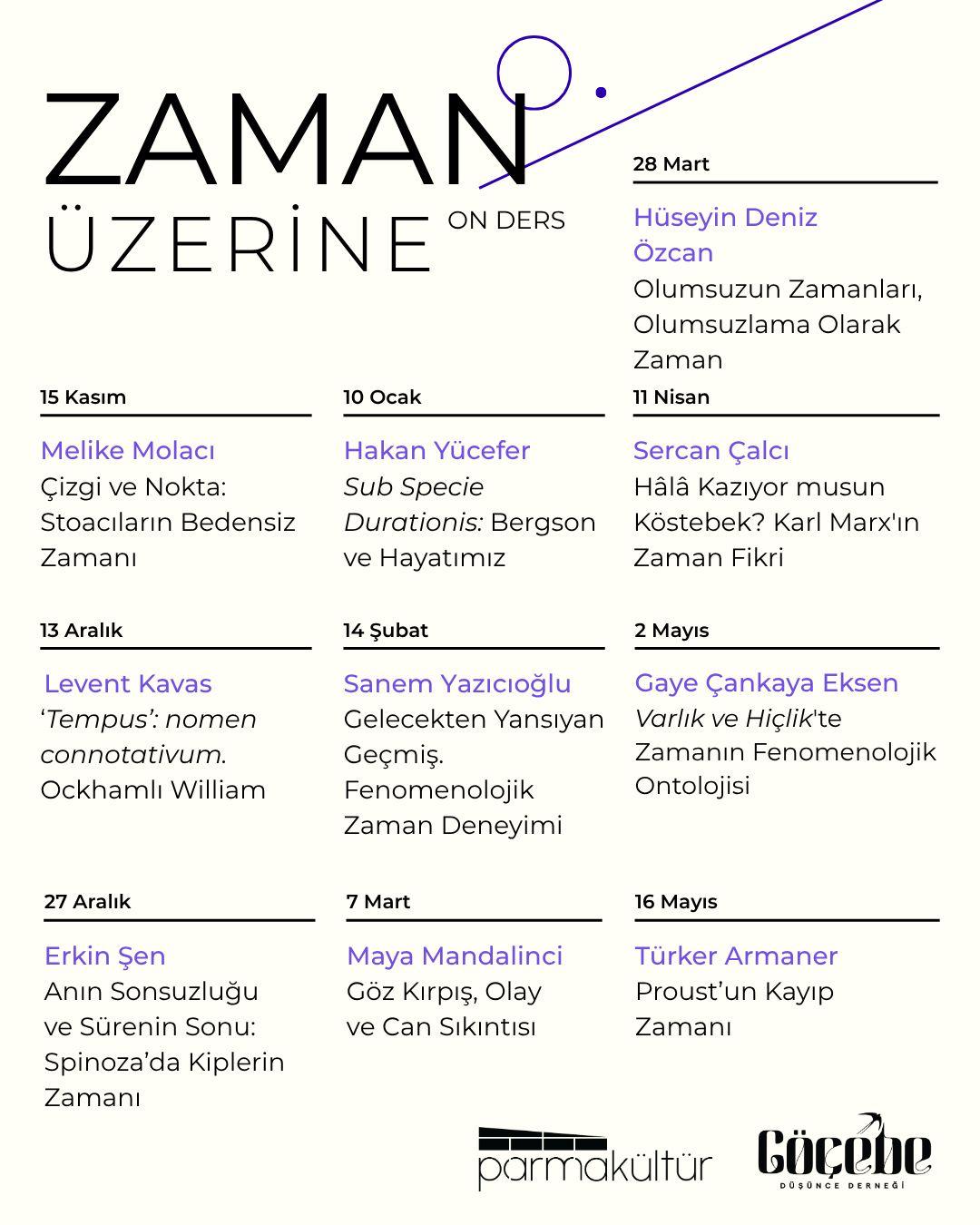 Zaman Üzerine On Ders